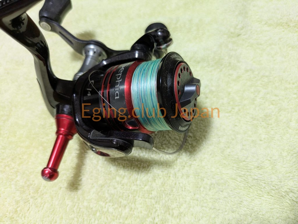 SHIMANO 09 Sephia C3000SDHのエギング用スピニングリール